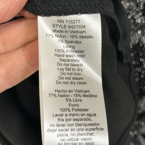 Plus size ignite evenings black-silver formal dress - Picture 6 of 7